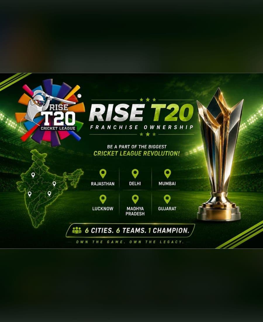 Rise T20 franchise ownership — 6 cities, 6 teams, 1 champion
