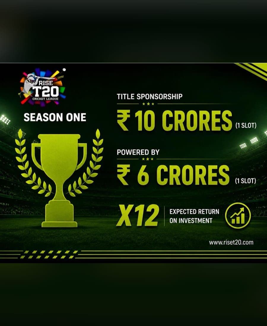 Season One sponsorship tiers — Title and Powered-By slots open